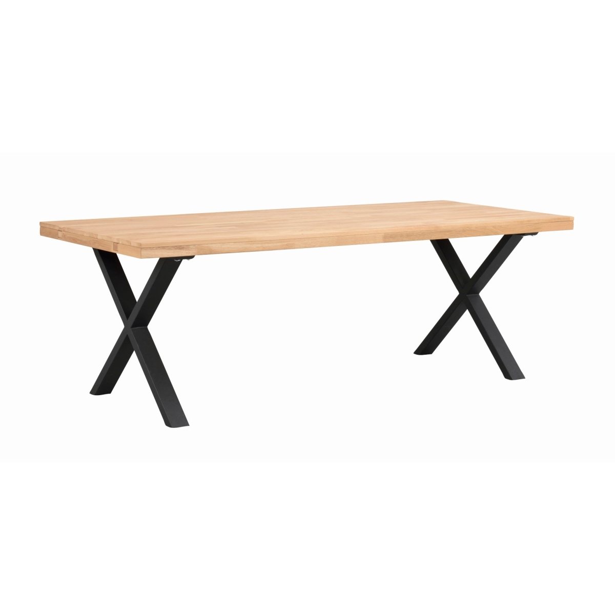 Brooklyn Matbord Ek/Svarta X - ben 220 | Rowico Home | 7340126545560 | 119826 | Maessing Interiör