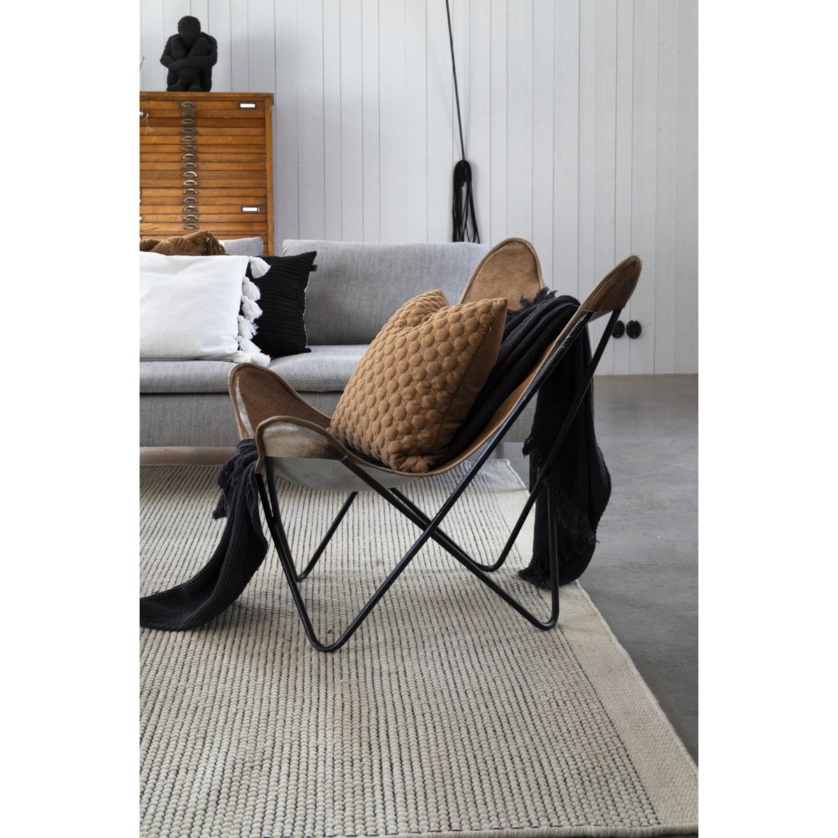 Bubbel Kuddfodral Cognac 50x50 | Fondaco | 7340073888826 | 200130 - 444 - 24 | Maessing Interiör