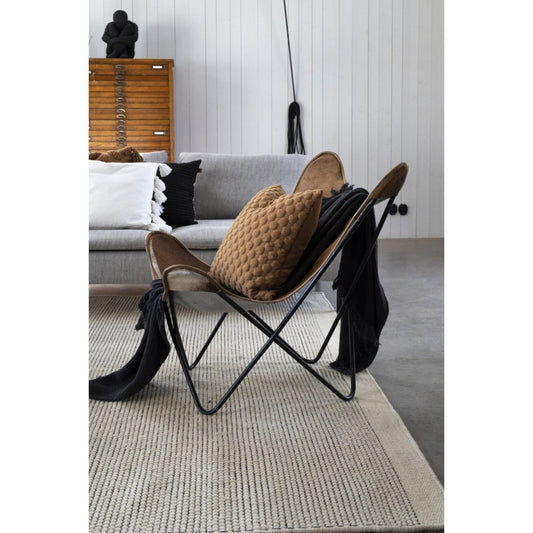 Bubbel Kuddfodral Cognac 50x50 | Fondaco | 7340073888826 | 200130 - 444 - 24 | Maessing Interiör