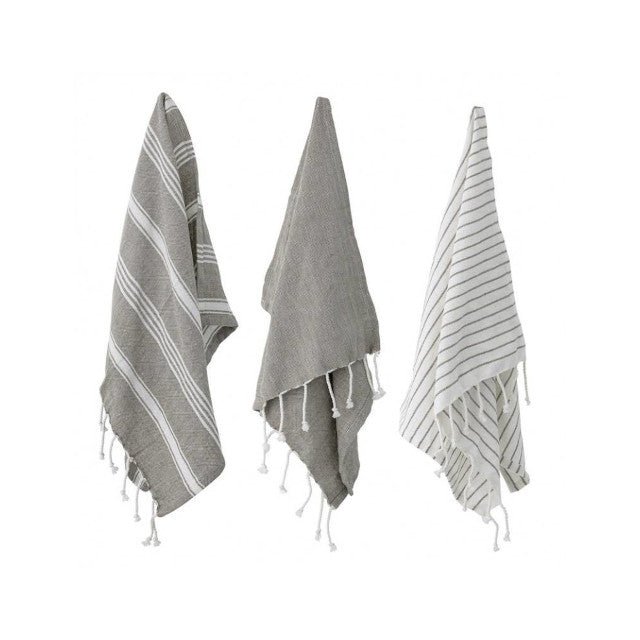 Grey Kökshanddukar 3 - pack | Bloomingville | 5711173255467 | 82049766 | Maessing Interiör