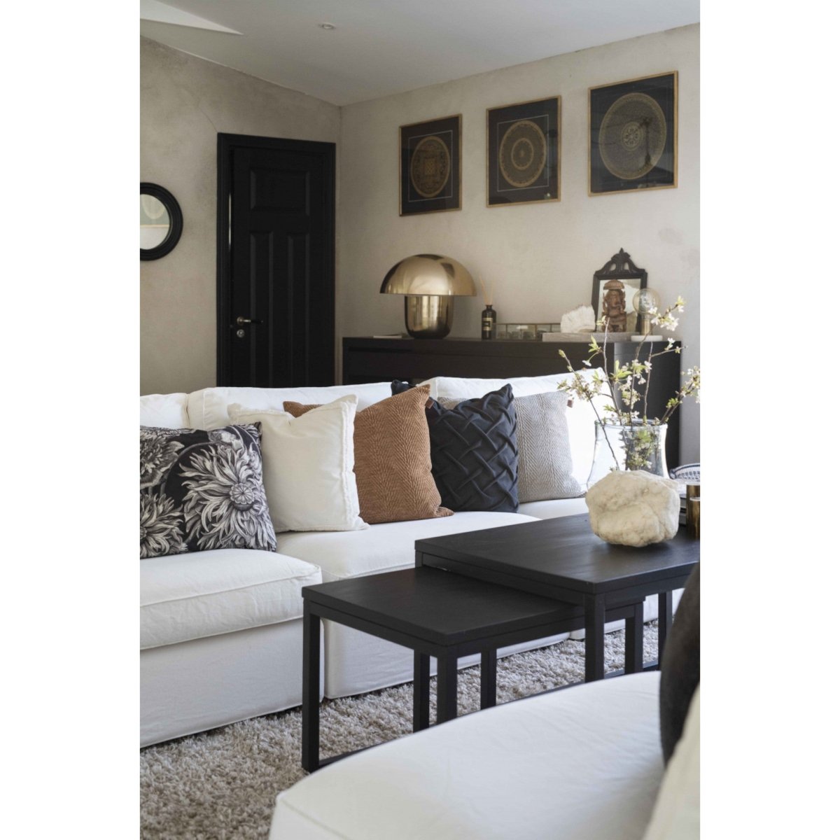 Havanna Kuddfodral Svart 50x50 | Fondaco | 7340073888895 | 200316 - 444 - 80 | Maessing Interiör