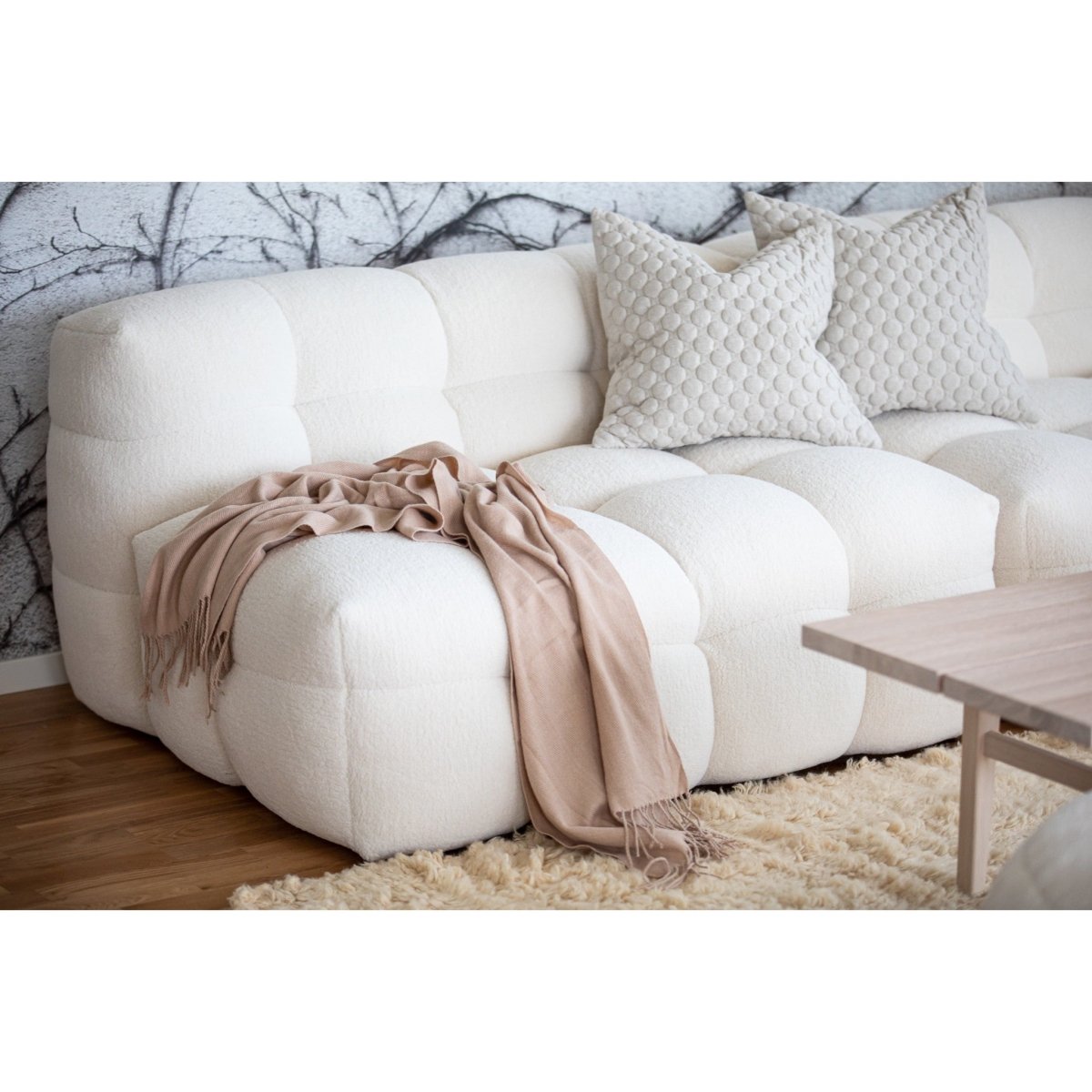 Kendall Fåtölj 1,5 - sits Creme Teddy | Mogihome | | 104279 | Maessing Interiör