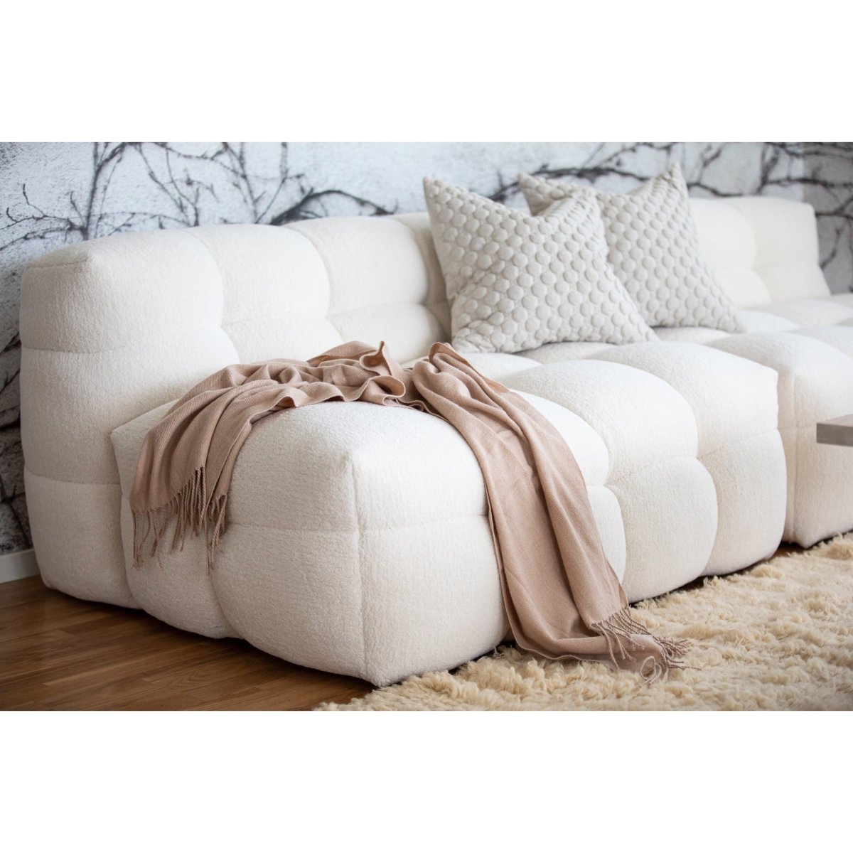 Kendall Fåtölj 1,5 - sits Creme Teddy | Mogihome | | 104279 | Maessing Interiör