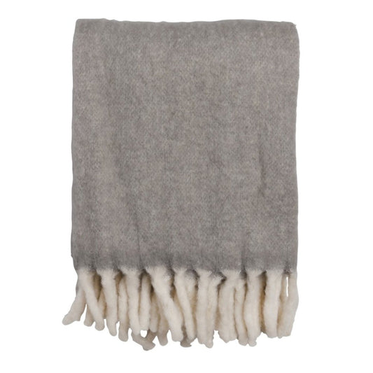 Morgan Pläd Ljusgrå | Mogihome | 7340007868047 | 103464 | Maessing Interiör