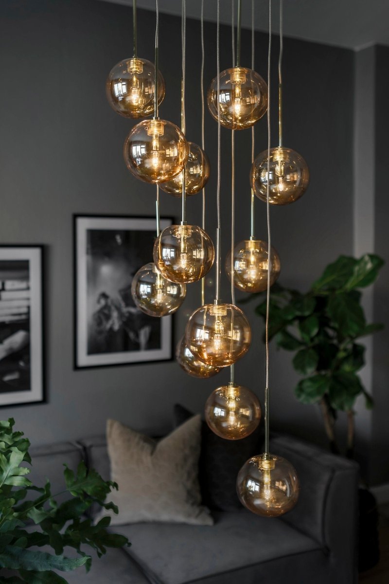 Skyfall Pendellampa Amber | Globen Lighting | 7319436551547 | 655154 | Maessing Interiör
