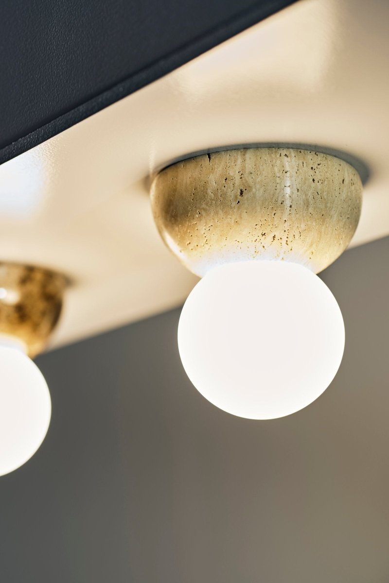 Torrano Plafond/Vägglampa 13 Travertin | Globen Lighting | 7319435905020 | 590502 | Maessing Interiör