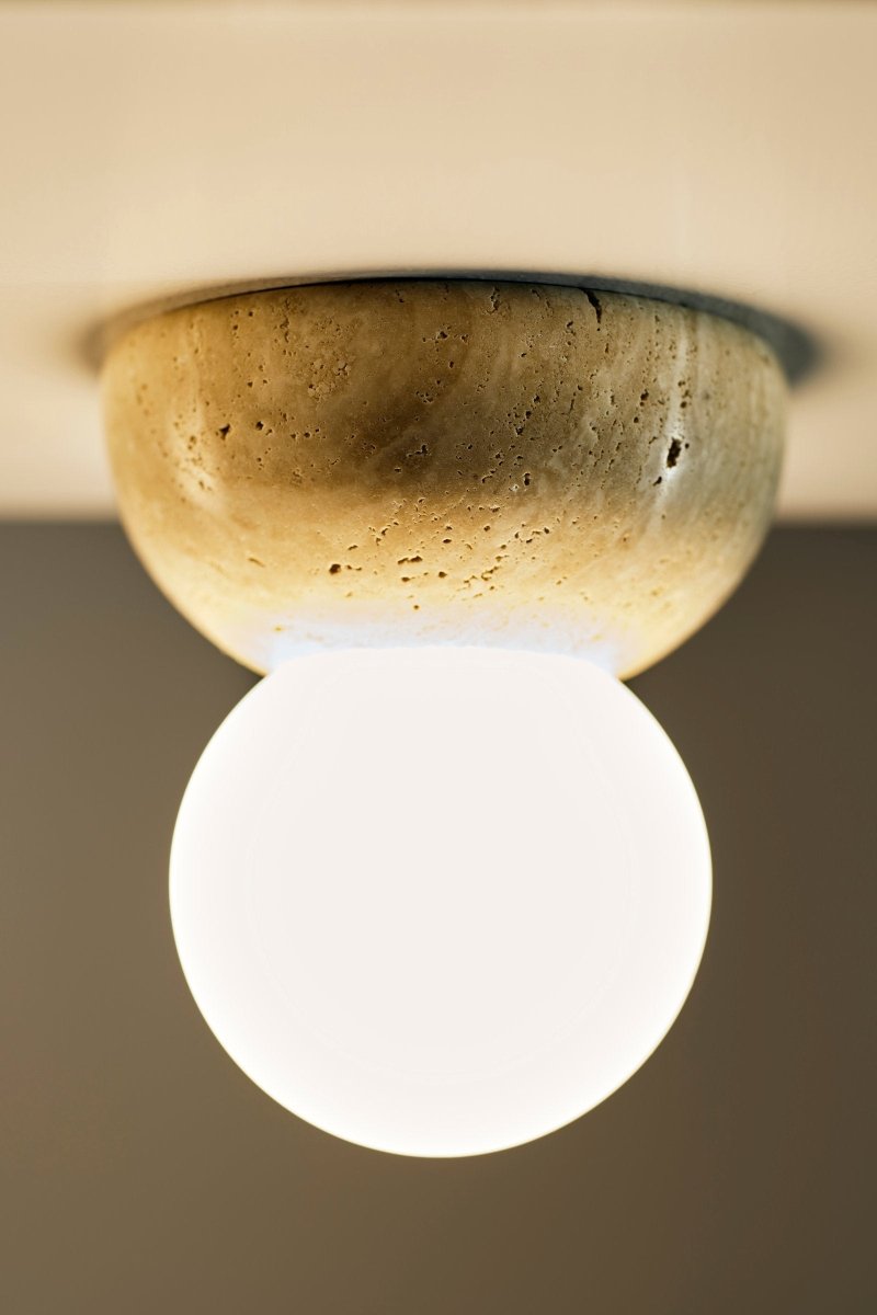 Torrano Plafond/Vägglampa 13 Travertin | Globen Lighting | 7319435905020 | 590502 | Maessing Interiör
