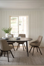 Filippa Matbord Ovalt Ek Mörkbrun 170/210 | Rowico Home | 7340126535882 | 117633 | Maessing Interiör
