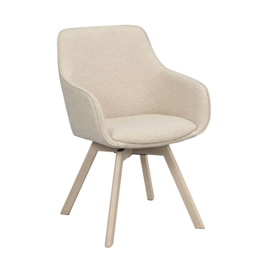 Alison Karmstol Ljusbeige/Vitpigmenterad Ek