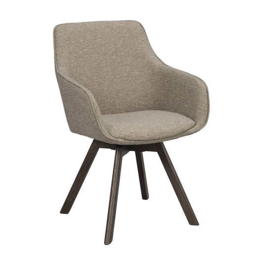 Alison Karmstol Mörkbeige/Brun Ek