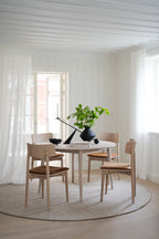 Tyler Matbord Vitpigmenterad Ek Ø120/165 | Rowico Home | 7340126594612 | 119954 | Maessing Interiör