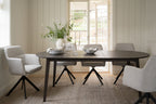 Filippa Matbord Ovalt Ek Mörkbrun 170/210 | Rowico Home | 7340126535882 | 117633 | Maessing Interiör