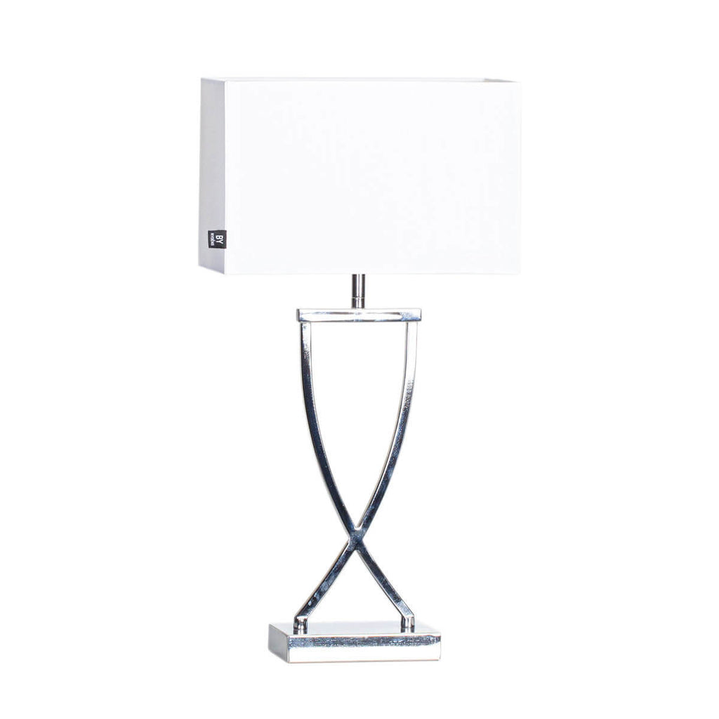 Omega Bordslampa 52 Krom/Vit