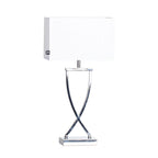 Omega Bordslampa 52 Krom/Vit