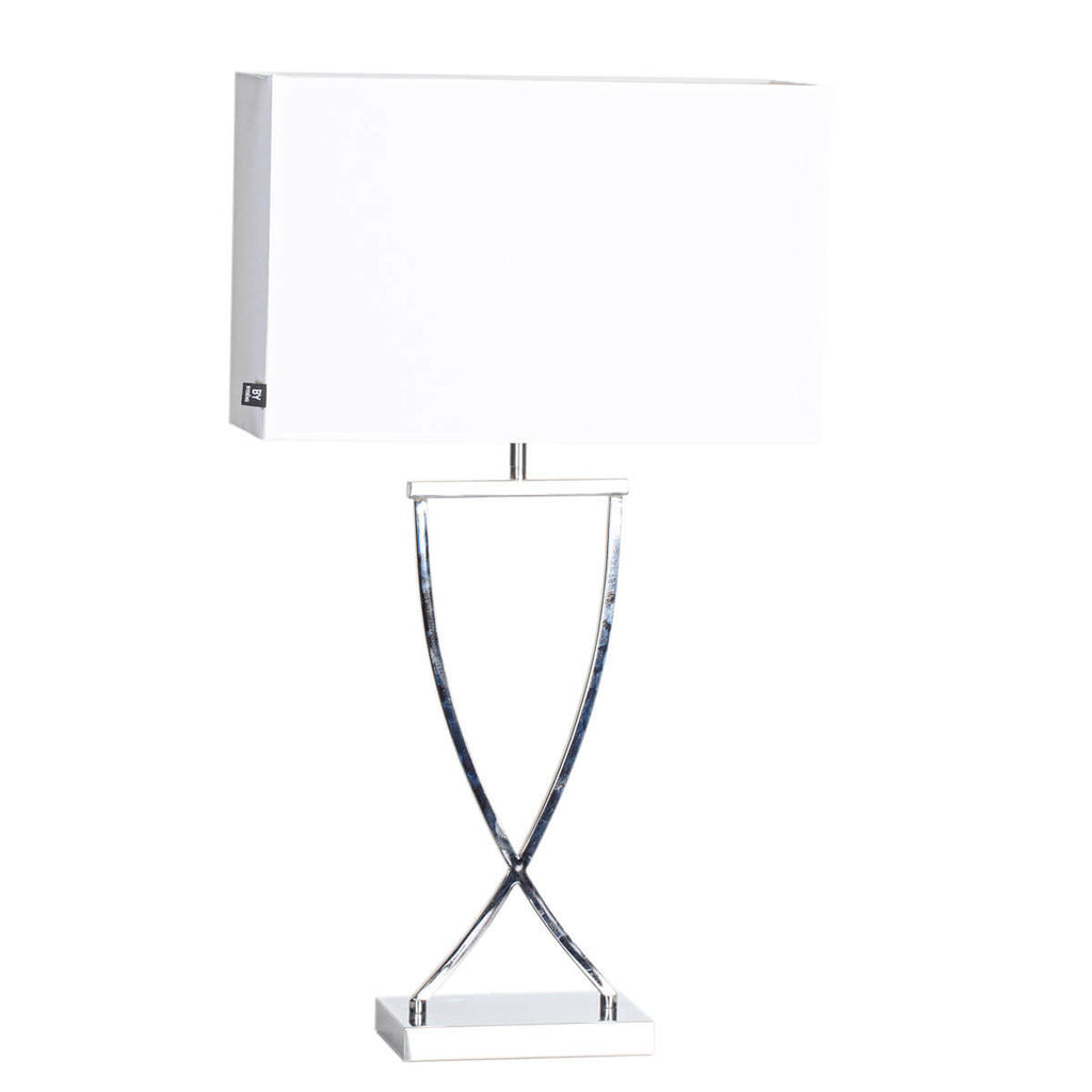 Omega Bordslampa 69 Krom/Vit