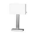 Prime Bordslampa 47 Borstad Stål/Vit Skärm