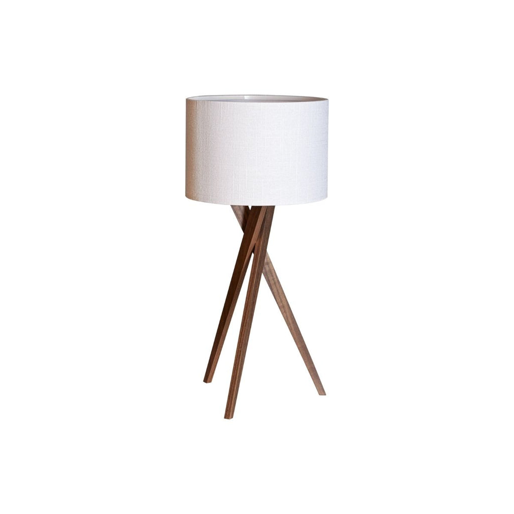 Vega Bordslampa Vit/Valnöt