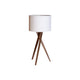 Vega Bordslampa Vit/Valnöt