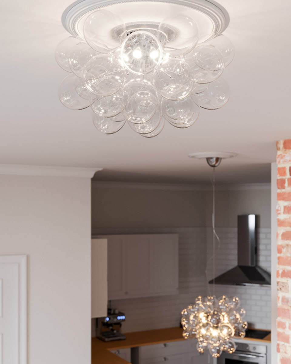 Gross Plafond Ø50 Klarglas