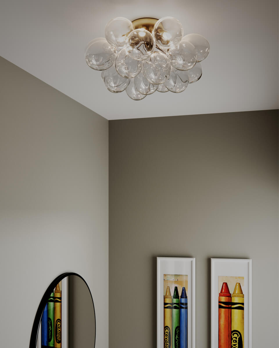 Gross Plafond Ø50 Mässing/Klar