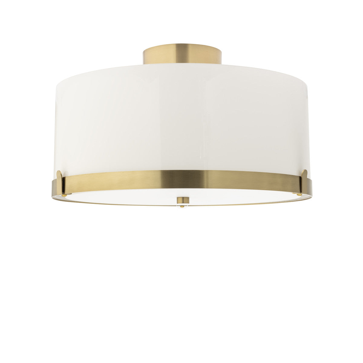 Marcel Plafond Ø40 Mässing/Vit