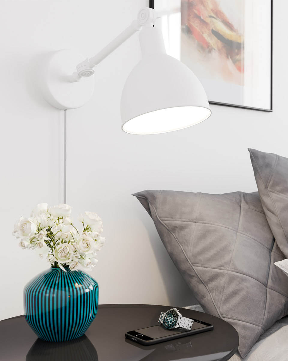 Bazar Mini Vägglampa Vit
