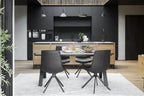 Carradale Matbord Brun Ek/Svarta V - ben 170 | Rowico Home | 7340126556276 | 120881 | Maessing Interiör