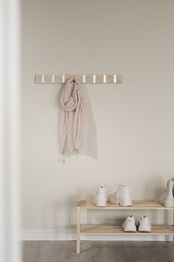 Confetti Skohylla Vitpigmenterad Ek 80 | Rowico Home | 7340126519691 | 103732 | Maessing Interiör