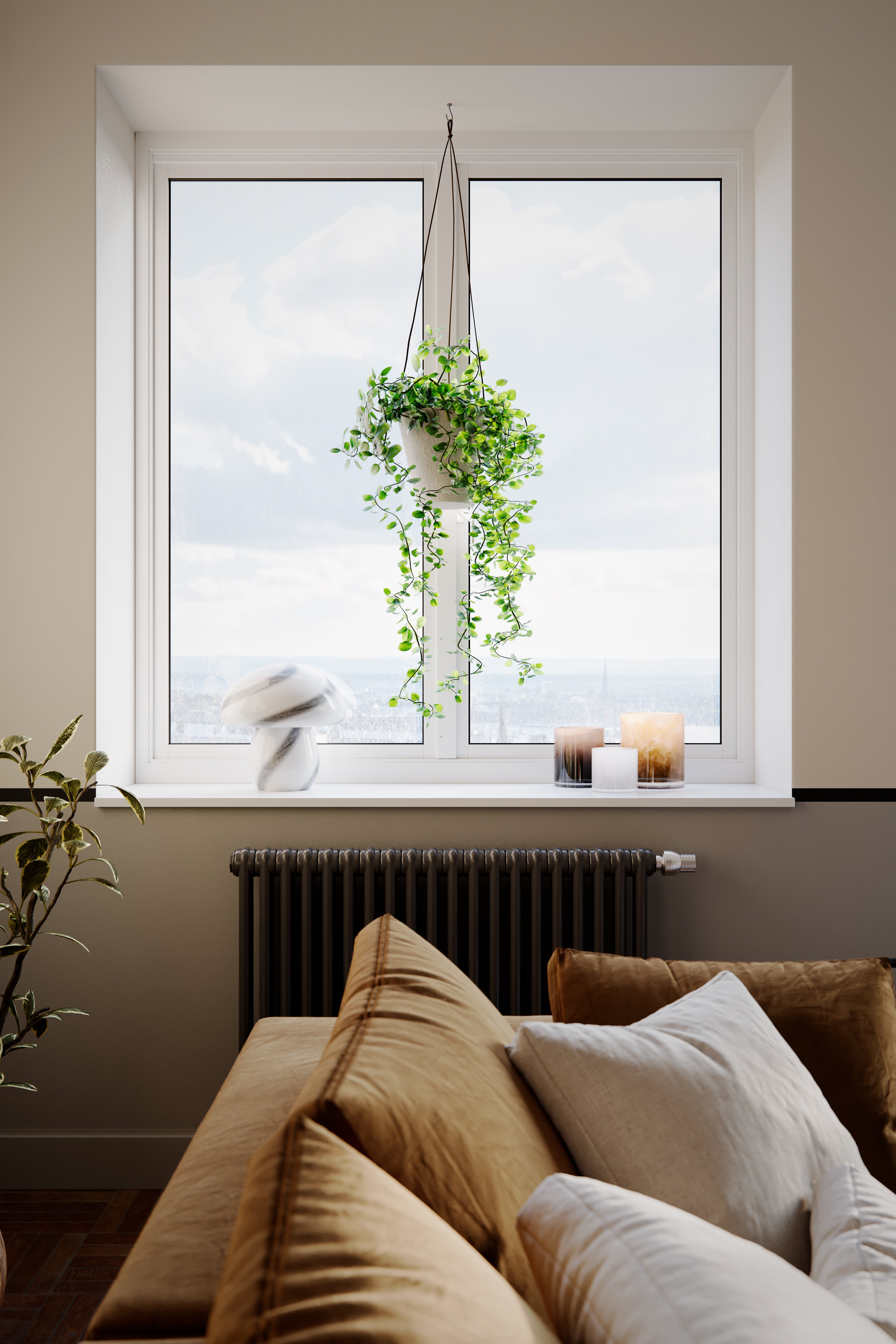 Mira Mushroom Bordslampa 30 Vit/Svart