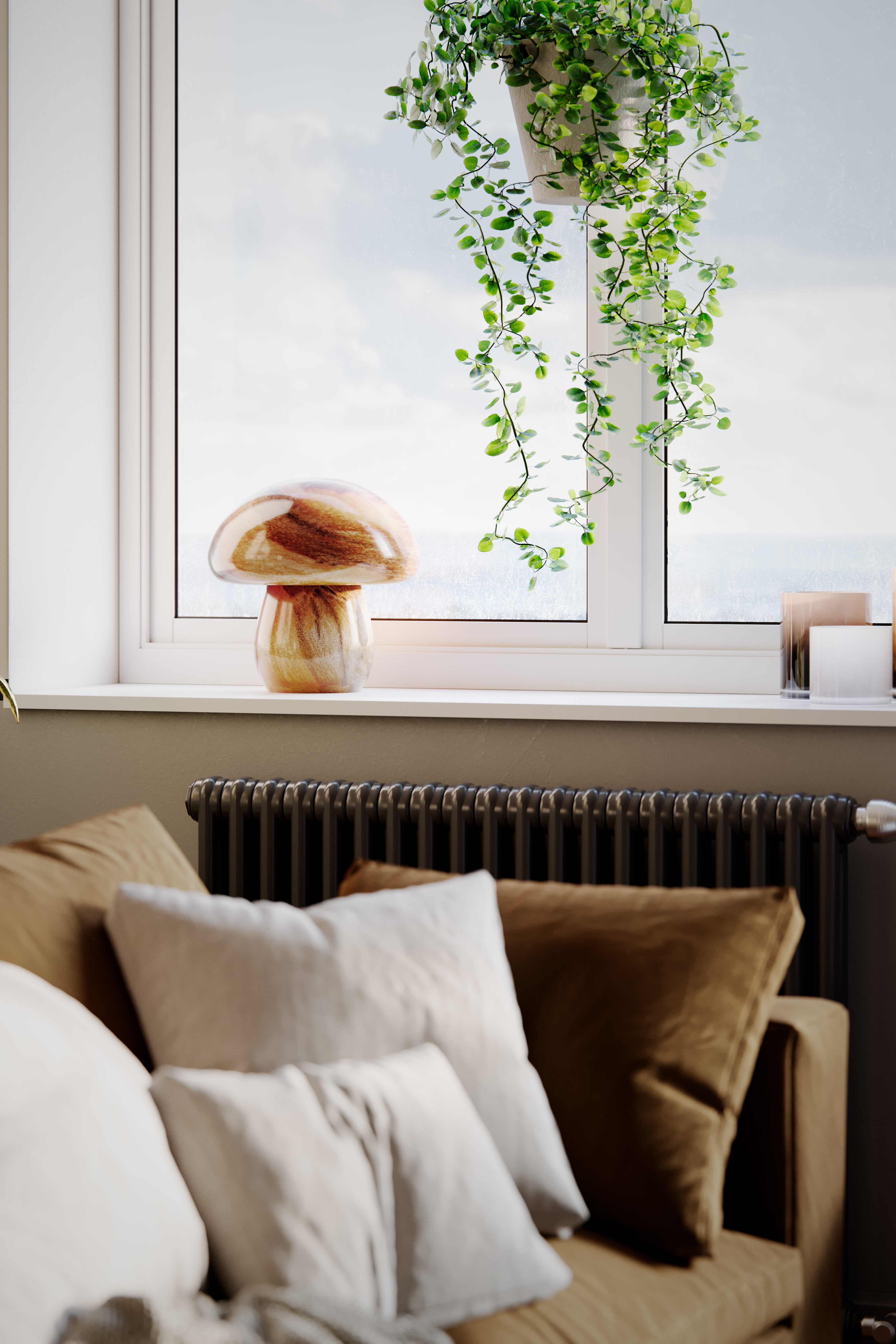 Mira Mushroom Bordlampa 30 Natur