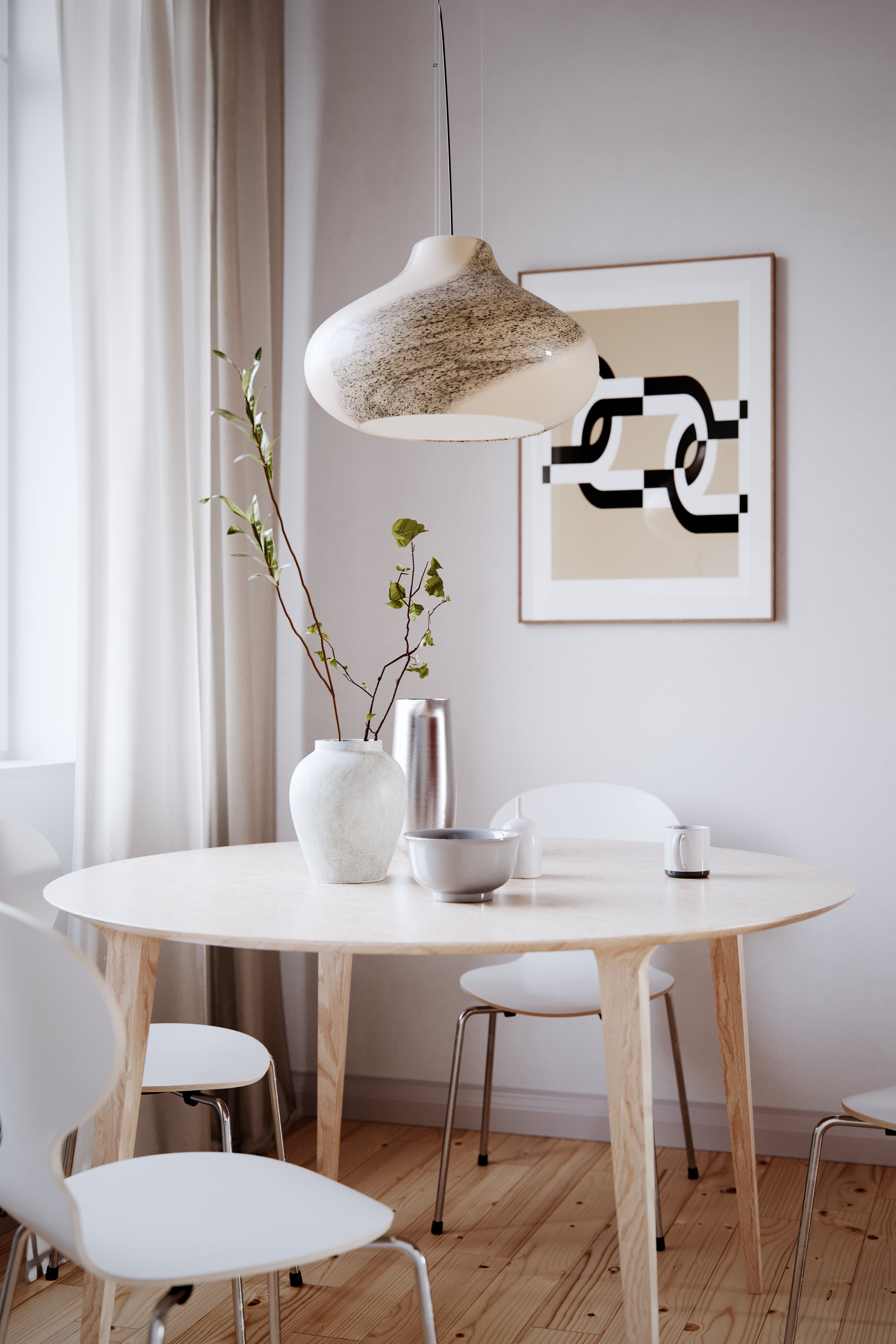 Mira Taklampa Ø45 Natur