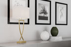 Omega Bordslampa 52 Mässing/Vit