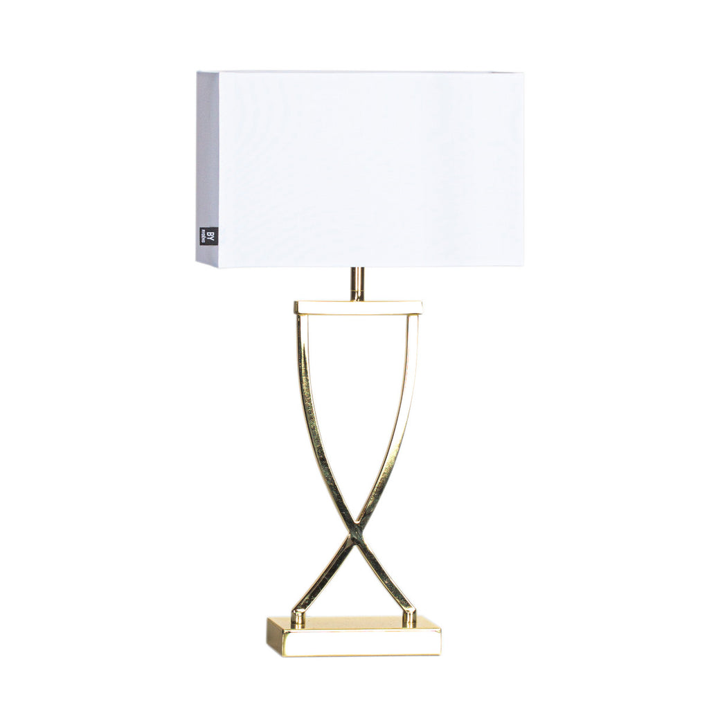Omega Bordslampa 52 Mässing/Vit