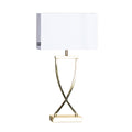 Omega Bordslampa 52 Mässing/Vit