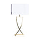Omega Bordslampa 52 Mässing/Vit