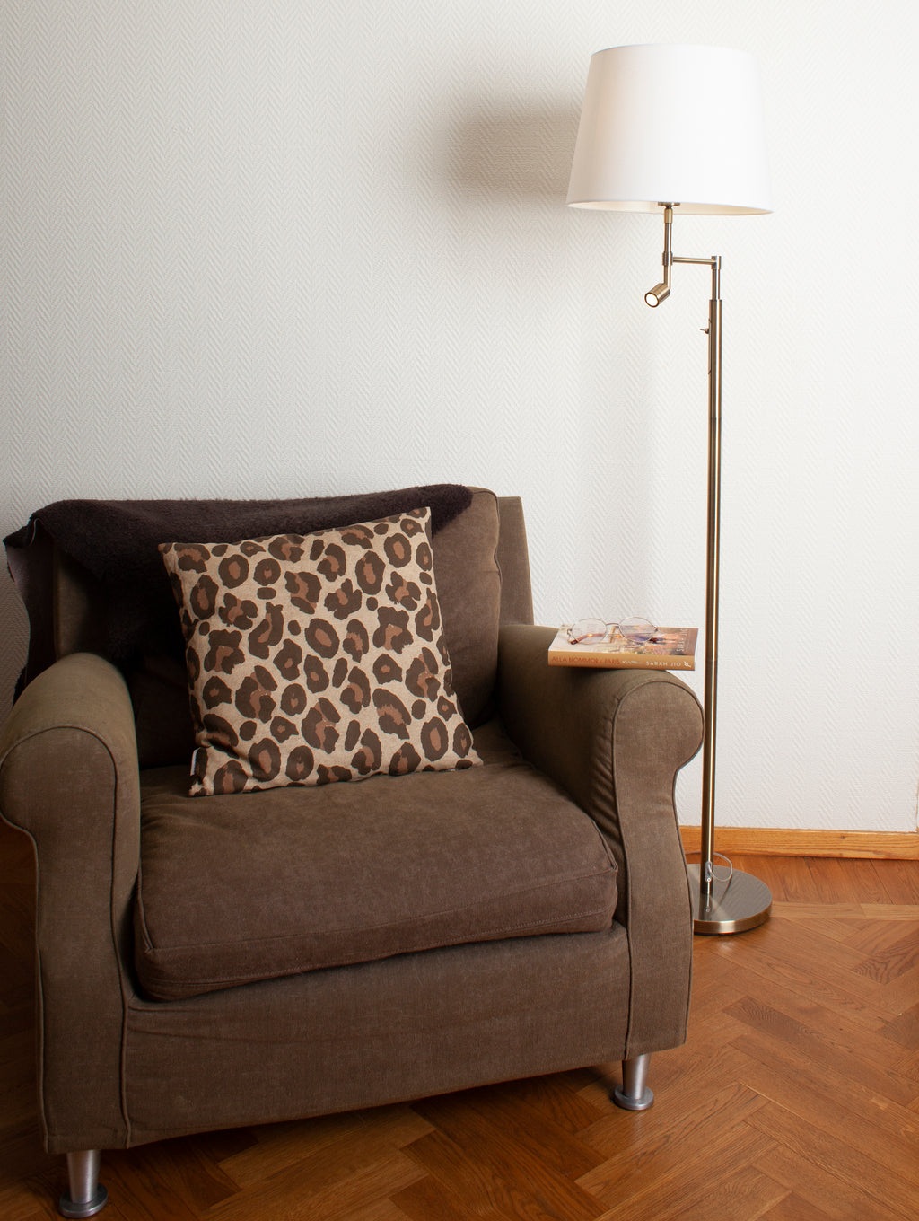 Orlando Golvlampa Antik/Cremevit