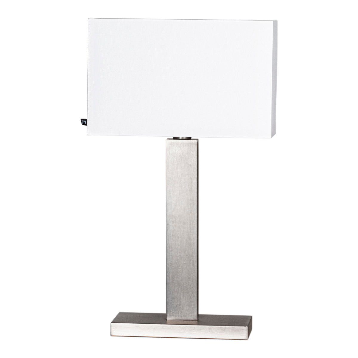 Prime Bordslampa 69 Borstad Stål/Vit Skärm