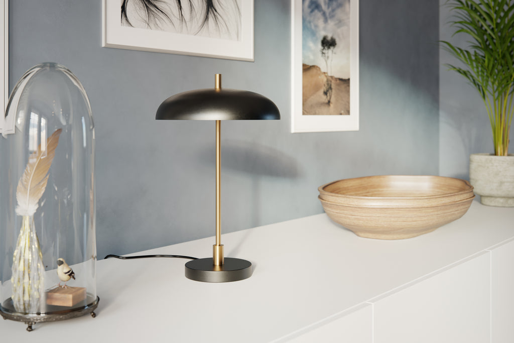 Shelby Bordslampa Svart/Guld