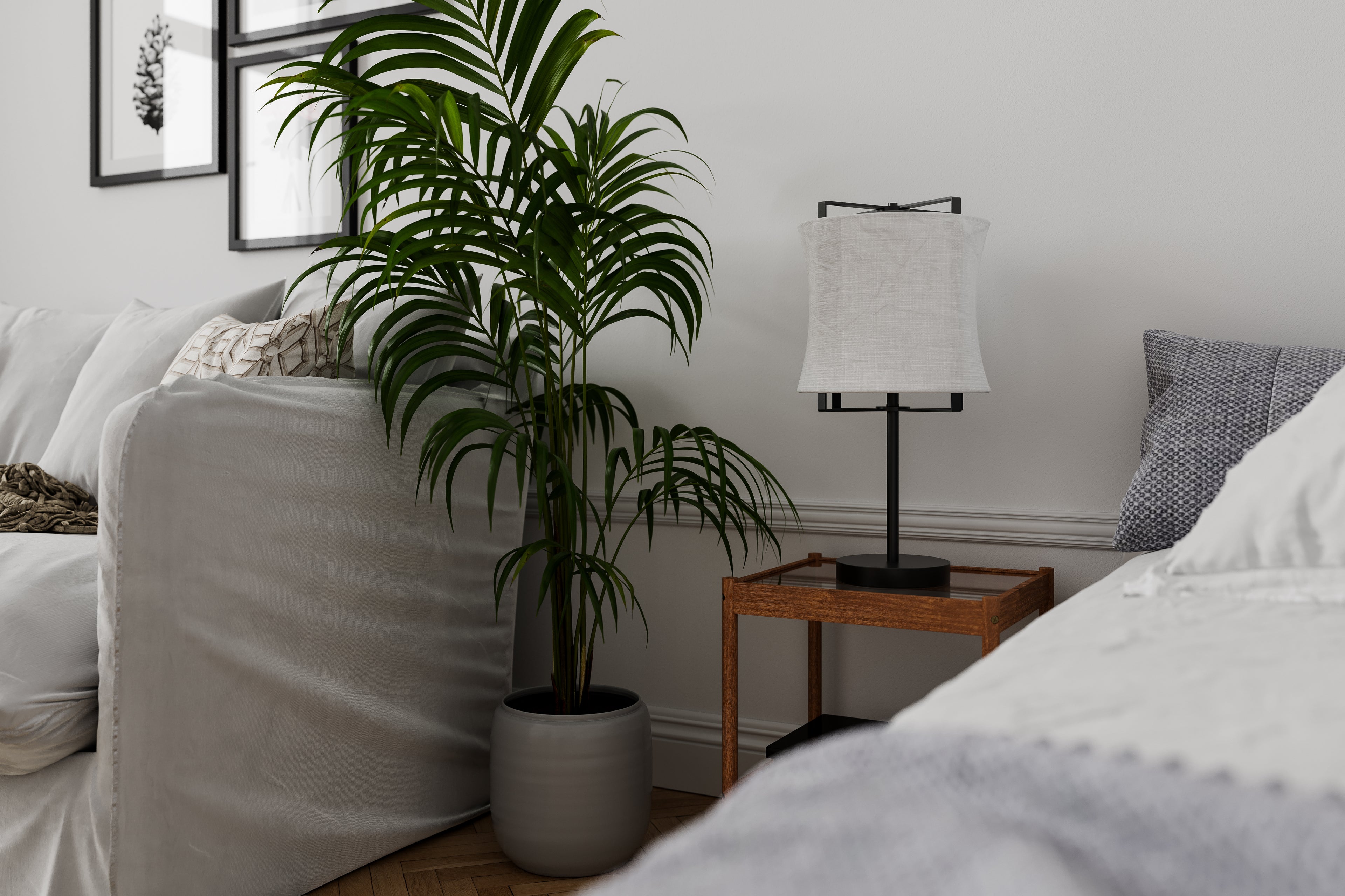 Softy Bordslampa Svart/Vit