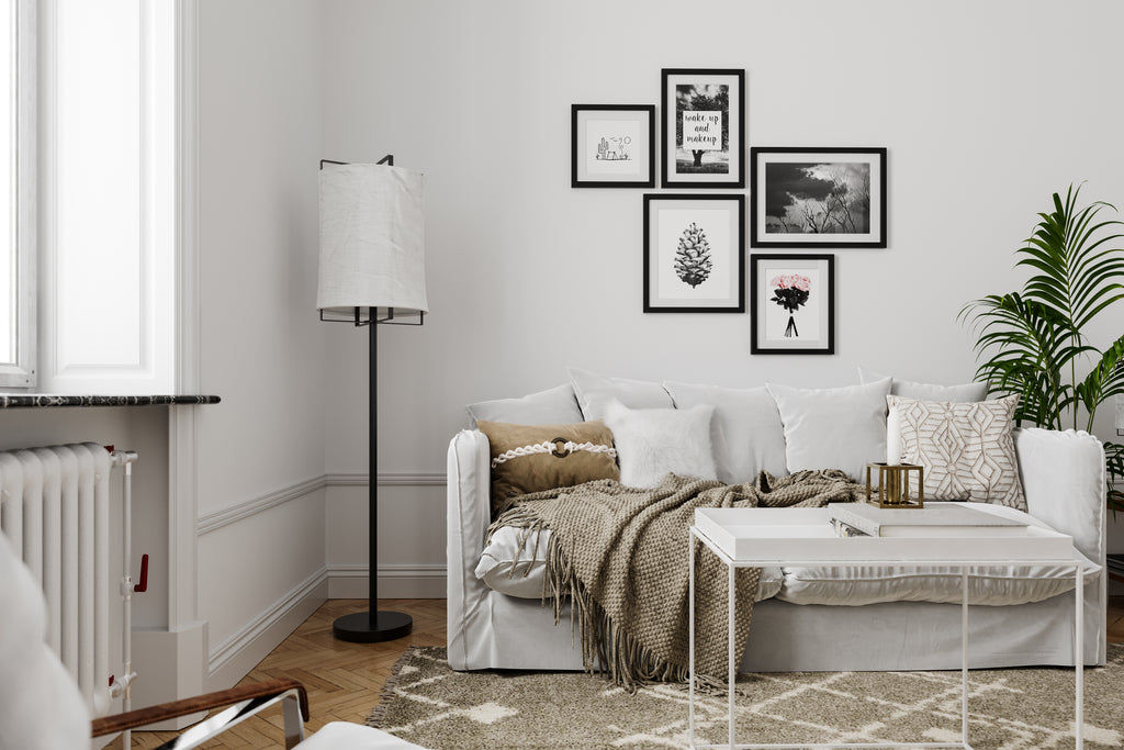 Softy Golvlampa Svart/Vit