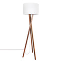 Vega Golvlampa Vit/Valnöt