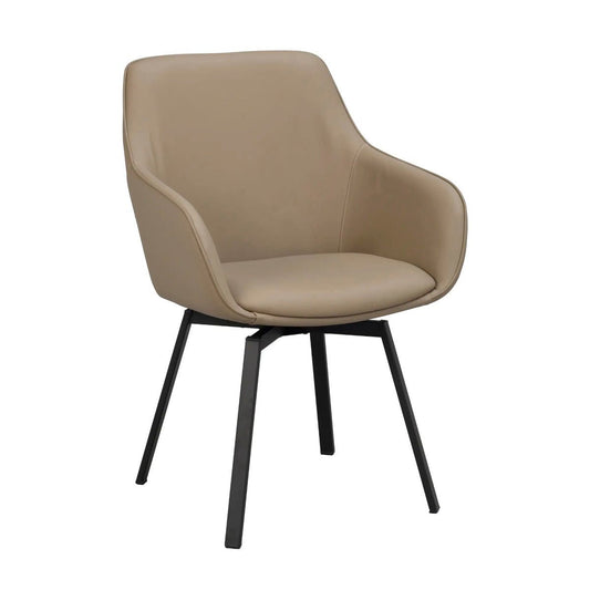 Alison Karmstol Beige läder/Svart | Rowico Home | 7340126585603 | 118147 | Maessing Interiör
