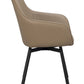 Alison Karmstol Beige läder/Svart | Rowico Home | 7340126585603 | 118147 | Maessing Interiör