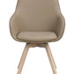 Alison Karmstol Beige läder/Vitpigmenterad Ek | Rowico Home | 7340126585580 | 118145 | Maessing Interiör