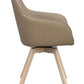 Alison Karmstol Beige läder/Vitpigmenterad Ek | Rowico Home | 7340126585580 | 118145 | Maessing Interiör