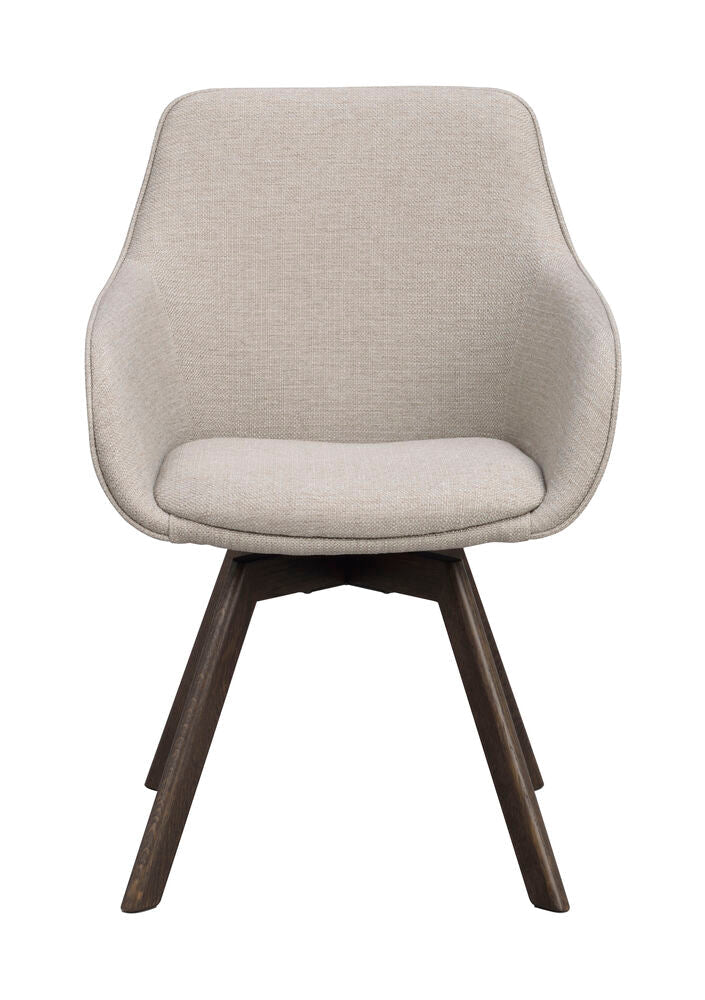 Alison Karmstol Beige/Brun Ek | Rowico Home | 7340126585887 | 118086 | Maessing Interiör