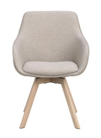 Alison Karmstol Beige/Vitpigmenterad Ek | Rowico Home | 7340126585870 | 118085 | Maessing Interiör