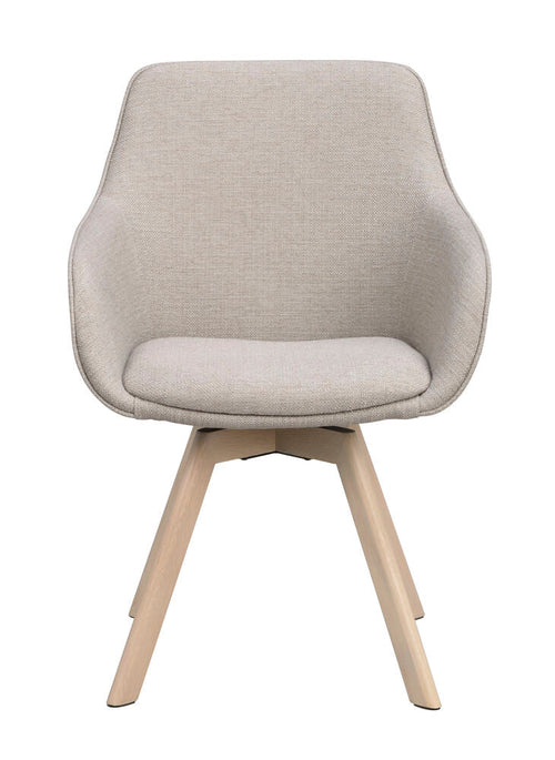 Alison Karmstol Beige/Vitpigmenterad Ek | Rowico Home | 7340126585870 | 118085 | Maessing Interiör