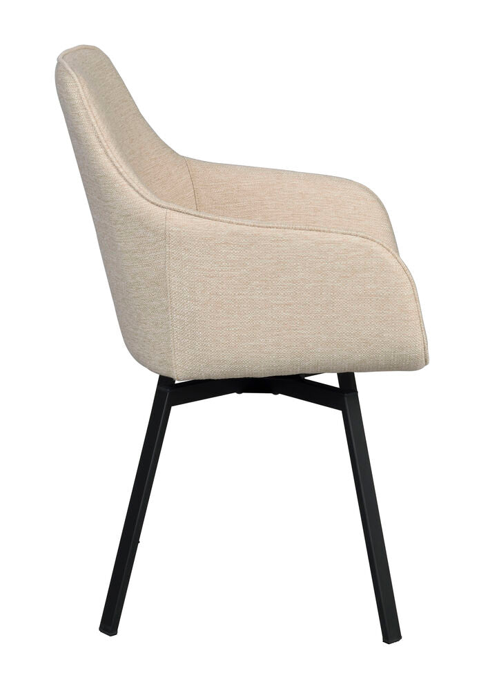 Alison Karmstol Ljusbeige/Svart | Rowico Home | 7340126585634 | 117879 | Maessing Interiör