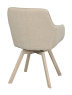 Alison Karmstol Ljusbeige/Vitpigmenterad Ek | Rowico Home | 7340126571699 | 117881 | Maessing Interiör